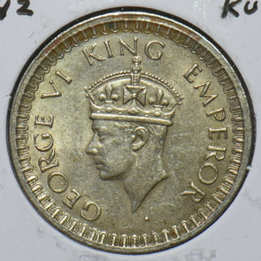 British India 1942 1/2 Rupee 295709 combine shipping