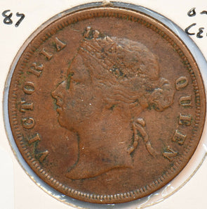 Straits Settlements 1887 Cent 294968 combine shipping