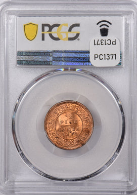 India British 1915 C 1/2 Pice PCGS MS 65 RED PC1371 combine shipping