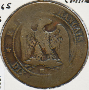 France 1865 BB 10 Centimes Eagle animal 900597 combine shipping