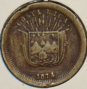 Costa Rica 1874 Centavo 196319 combine shipping