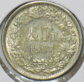 Switzerland 1967 1/2 Franc 194551 combine shipping