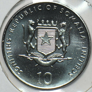 Somalia 2000 10 Shillings Tiger animal Asian Astrology Series 190668 combine shi