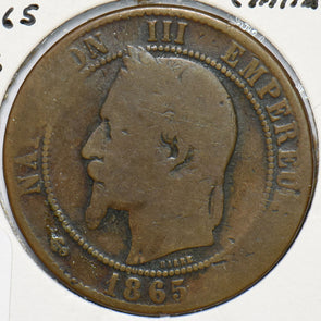 France 1865 BB 10 Centimes Eagle animal 900597 combine shipping
