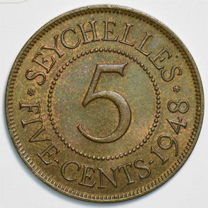 Seychelles 1948 5 Cents 197501 combine shipping
