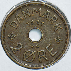 Denmark 1931 2 Ore 198328 combine shipping