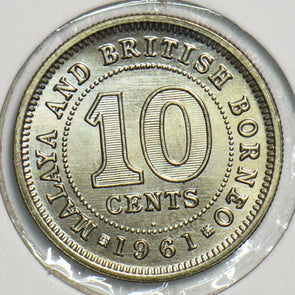 Malaya and British Borneo 1961 H 10 Cents 298400 combine shipping