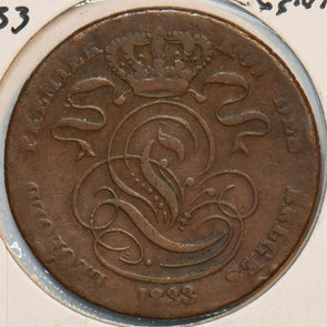 Belgium 1833 5 Centimes Lion animal 152019 combine shipping