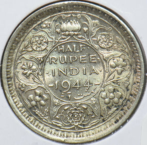 British India 1944 1/2 Rupee 295414 combine shipping