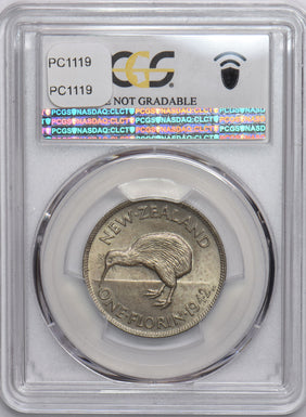New Zealand 1942 Florin Kiwi bird animal PCGS UNC PC1119 combine shipping