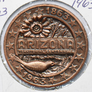 1963 Token Medal - Arizona Centennial 191953 combine shipping