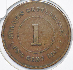 Straits Settlements 1884 Cent  291009 combine shipping
