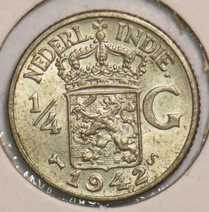 Netherlands East Indies 1942 S 1/4 Gulden 199195 combine shipping
