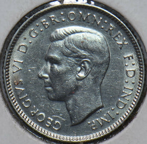 Australia 1942 D 6 Pence Kangaroo animal Emu 902572 combine shipping