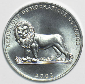 Congo 2002 50 Centimes Lionanimal Gorilla 197845 combine shipping