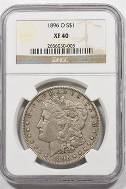 1896-O Morgan Dollar Silver NGC XF40 NI0001