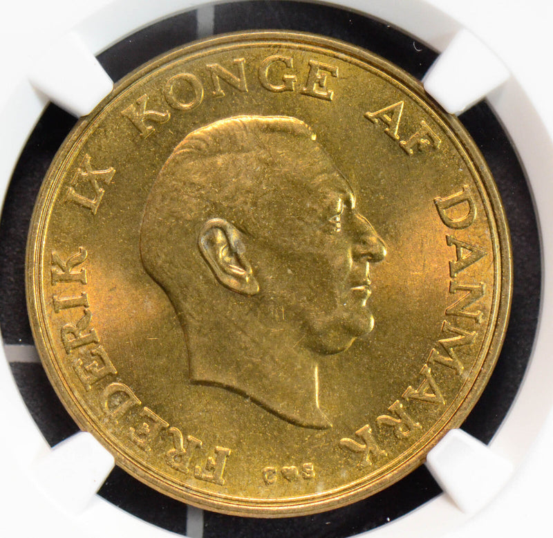 NG0616 Denmark 1959 C S 20 Kroner NGC MS64 combine shipping