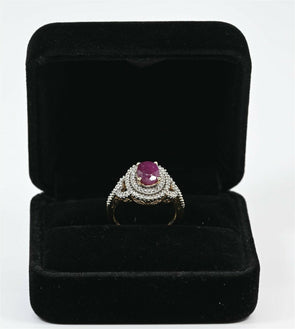 14K Ruby Diamond Ring RG0033