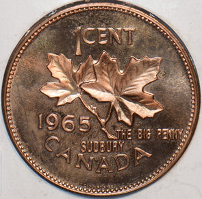 Canada 1965 Cent Medallion - Sudbury 