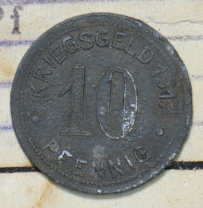 Germany 1917 10 Pfennig Bottrop 293129 combine shipping