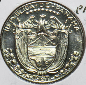 Panama 1967 1/4 Balboa Proof 195054 combine shipping