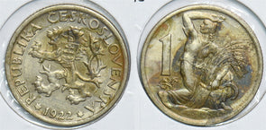 Czechoslovakia 1922 Koruna 198745 combine shipping