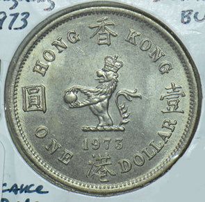Hong Kong 1973 1 Dollar Lion animal  290489 combine shipping