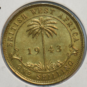 British West Africa 1943 Shilling 297215 combine shipping