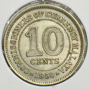 Malaya 1950 10 Cents 197675 combine shipping