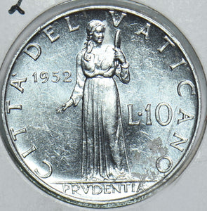 Vatican 1952 10 Lire 198458 combine shipping