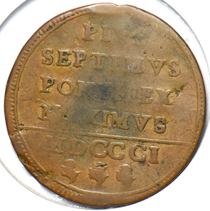 Vatican 1801 Baiocco 294403 combine shipping