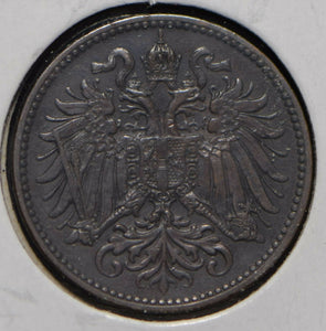 Austria 1902 2 Heller Eagle animal  901174 combine shipping