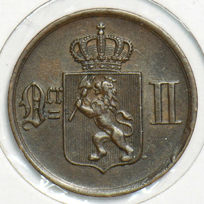 Norway 1876 2 Ore 298394 combine shipping