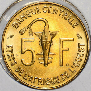 West African States 1965 5 Francs Gazelle animal 196777 combine shipping