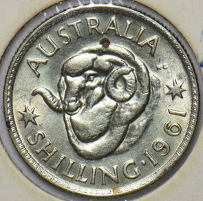 Australia 1961 Shilling Merino ram animal 902742 combine shipping