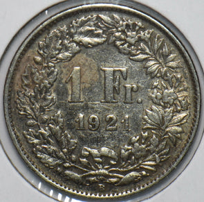 Switzerland 1921 Franc 193759 combine shipping