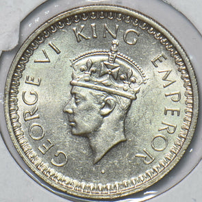 British India 1945 B 1/2 Rupee UNC 194476 combine shipping