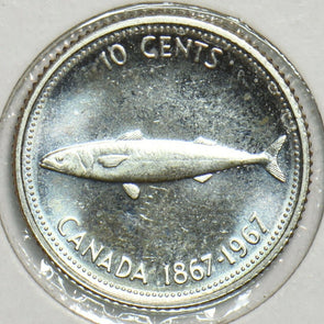 Canada 1967 10 Cents Fishanimal Ch BU 904348 combine shipping
