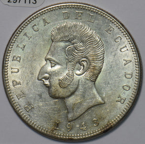 Ecuador 1948 5 Sucres Eagle animal 297113 combine shipping