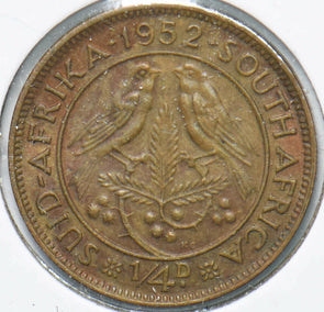 South Africa 1952 1/4 Penny Sparrow animal Georgivs VI 902274 combine shipping