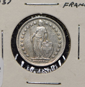 Switzerland 1937 1/2 Franc  191745 combine shipping