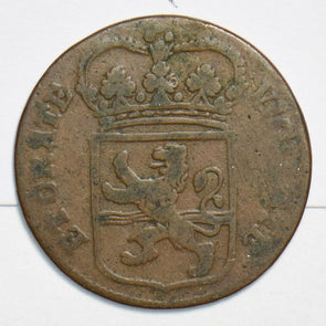 Netherlands 1766 Duit Overyssel. New York Colonial Penny 197585 combine shipping