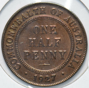 Australia 1927 1/2 Penny 192578 combine shipping