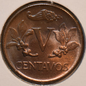 Colombia 1960 5 Centavos 196135 combine shipping