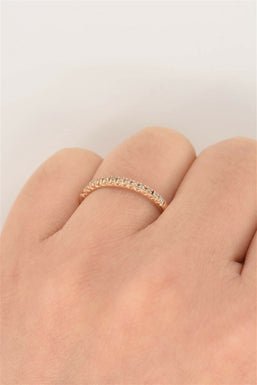 14K Gold Diamond Ring 1.14g Diamond TCW 0.08ct Size 5.5 RG0104