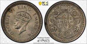 India British 1942 B Rupee PCGS MS61 SW-9.20 PC1009 combine shipping