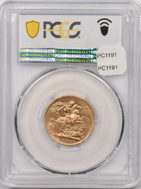 Australia 1895 M Sovereign gold PCGS MS 63 S-3875 PC1191 combine shipping