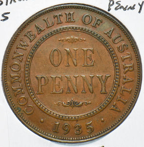 Australia 1935 Penny 192579 combine shipping