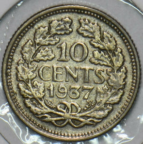 Netherlands 1937 10 Cents 152445 combine shipping
