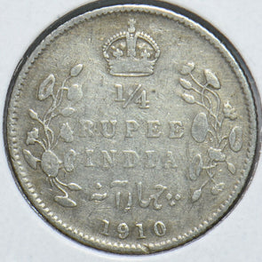 British India 1910 C 1/4 Rupee 193020 combine shipping